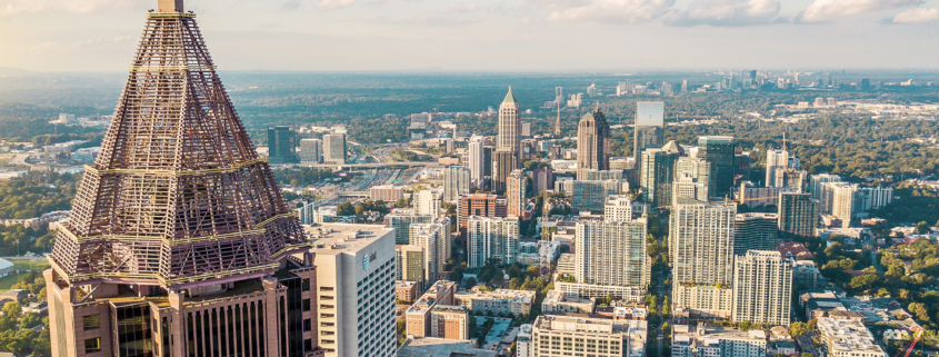 The Atlanta, Georgia skyline at daytime