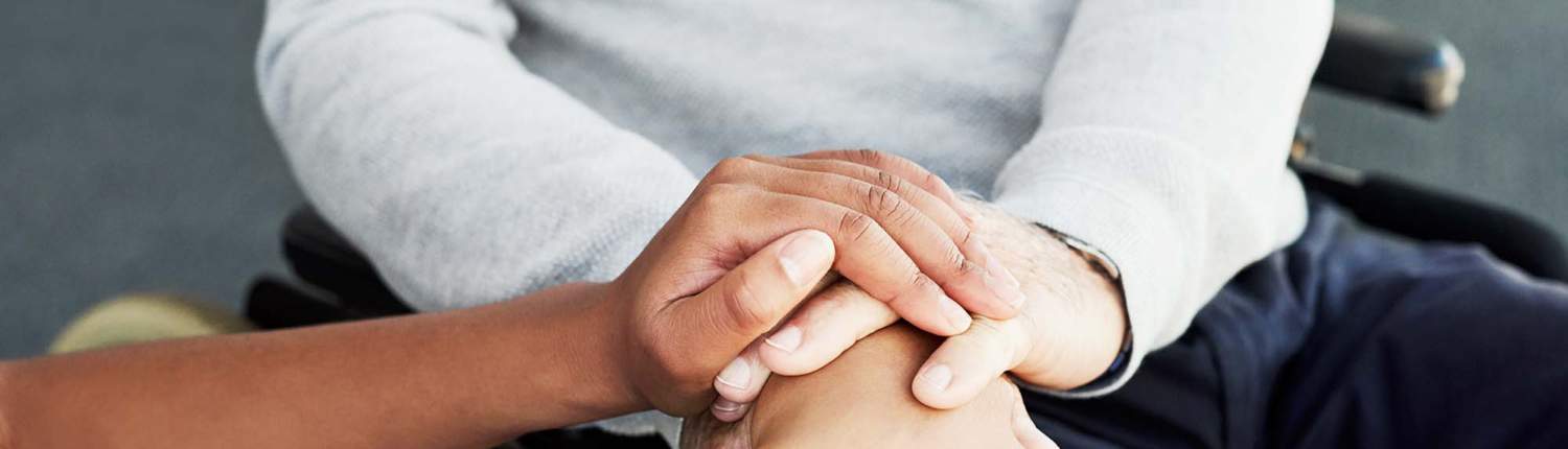 two people holding hands